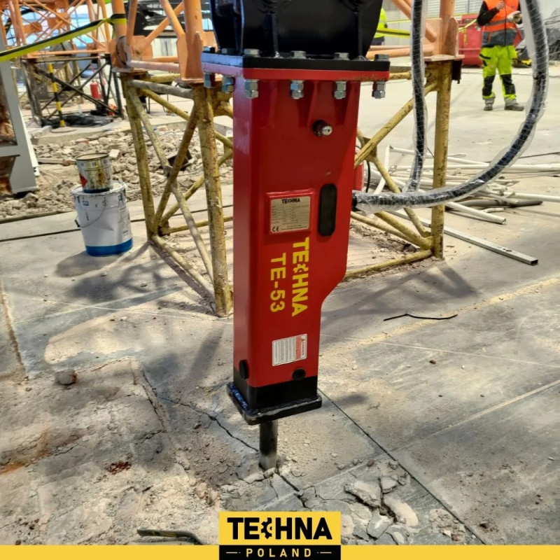 Młot hydrauliczny do minikoparki 2,5 t - 4,5 t TE-53 Młot hydrauliczny do minikoparki 2,5 t - 4,5 t TE-53