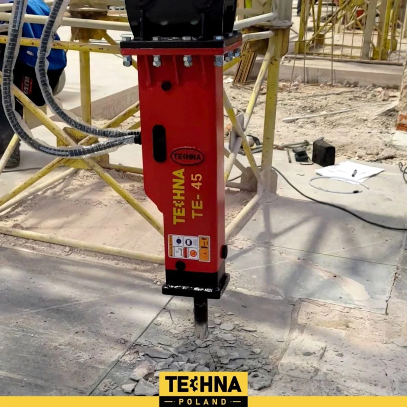 TE-45 martillo hidráulico para miniexcavadora 1,2 t -3,0 t TE-45 martillo hidráulico para miniexcavadora 1,2 t -3,0 t