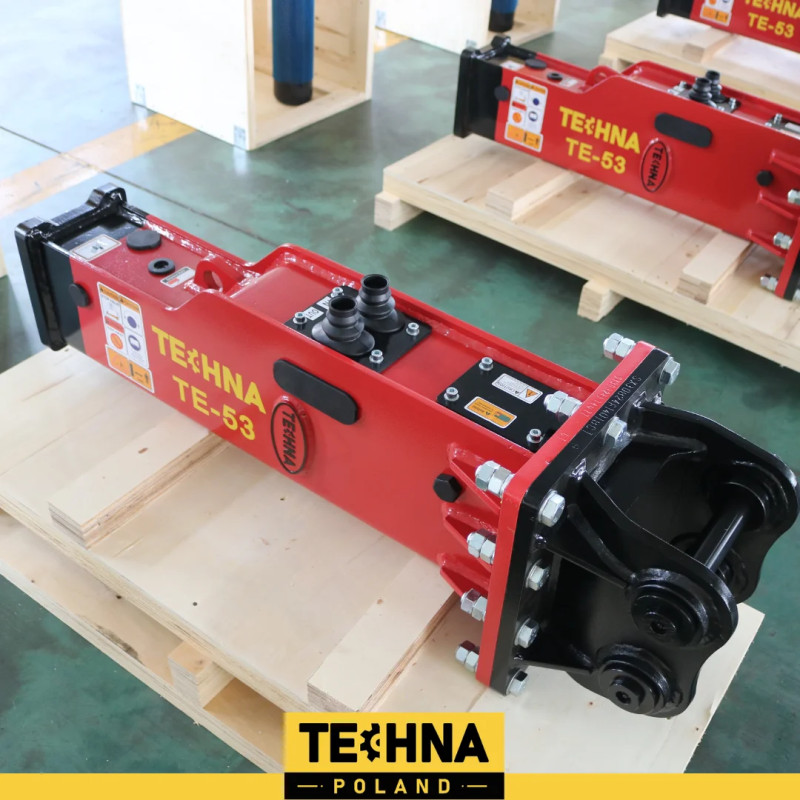 Mini yükleyici 2,5 t -4,5 t TE-53 için hidrolik yıkım kırıcı Mini yükleyici 2,5 t -4,5 t TE-53 için hidrolik yıkım kırıcı