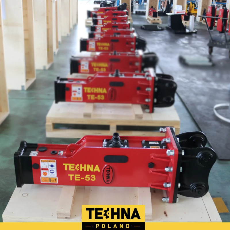 Mini yükleyici 2,5 t -4,5 t TE-53 için hidrolik yıkım kırıcı Mini yükleyici 2,5 t -4,5 t TE-53 için hidrolik yıkım kırıcı