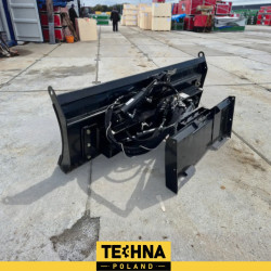 Sniego plūgas 218 cm su hidrauliniu šarnyru - tinka "Bobcat", "Gehl", "Wacker" mašinoms