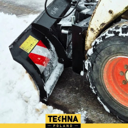 Snöplog 218 cm med hydraulisk sväng - passar till Bobcat, Gehl, Wacker-maskiner Snöplog 218 cm med hydraulisk sväng - passar till Bobcat, Gehl, Wacker-maskiner